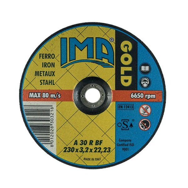 IMA ABRASIVI 1802522F2DT  180X2,5X22 FERRO GOLD CUTTING DISCS METAL - INOX  GOLD FLAT OR DPC