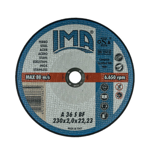 IMA ABRASIVI  1251622F3TM  125X1,6X22 FERR - INOX IMA THIN CUTTING DISCS IMA metal/inox